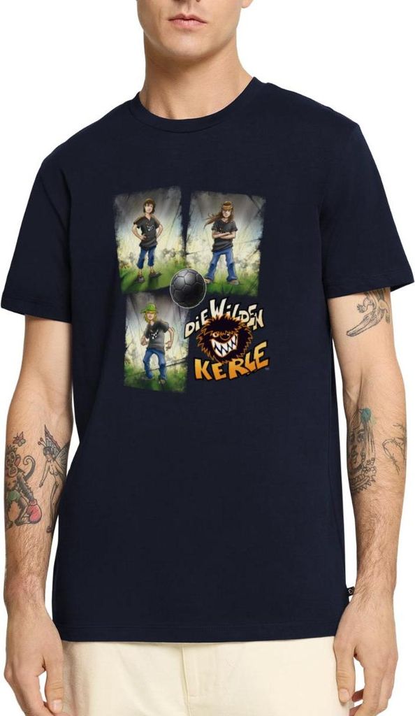 Spreadshirt Die Wilden Kerle Quartett Logo Männer Premium T-Shirt, 5XL, Navy