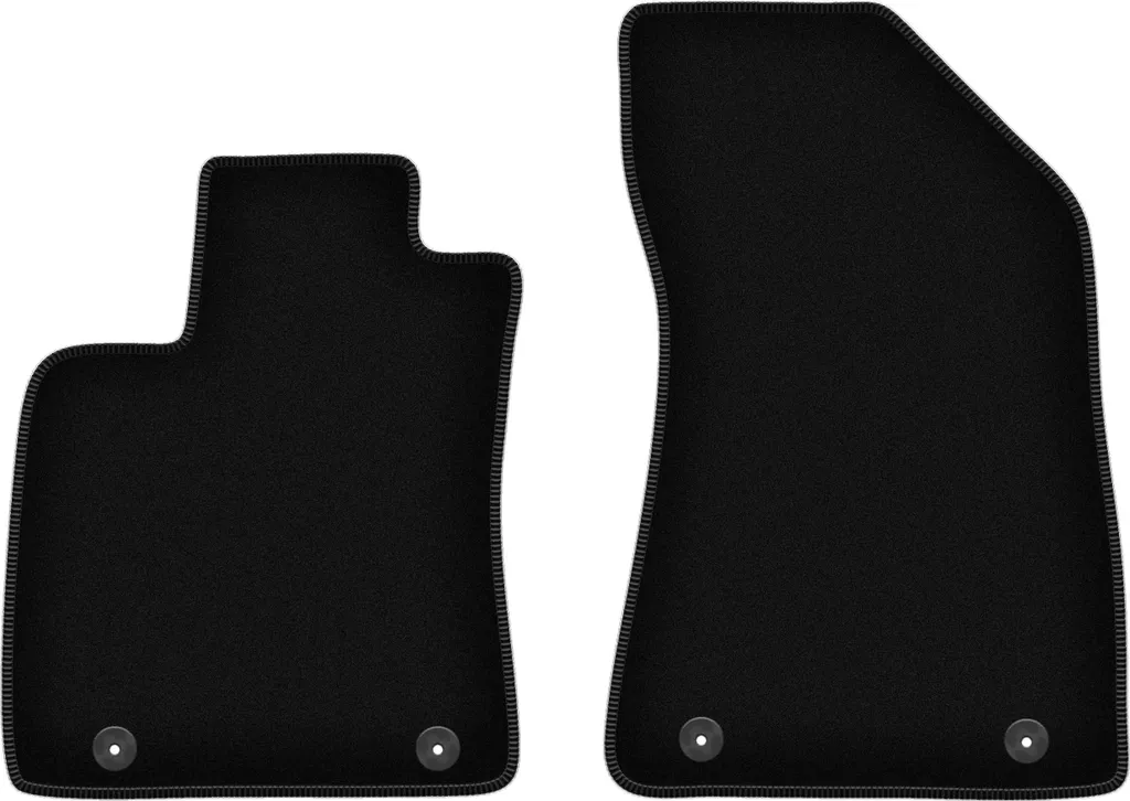 Wielganizator Tappetini anteriori in velluto per MG ZS EV LF (2019-, corssover) neri, set 2 pz, con fissaggi