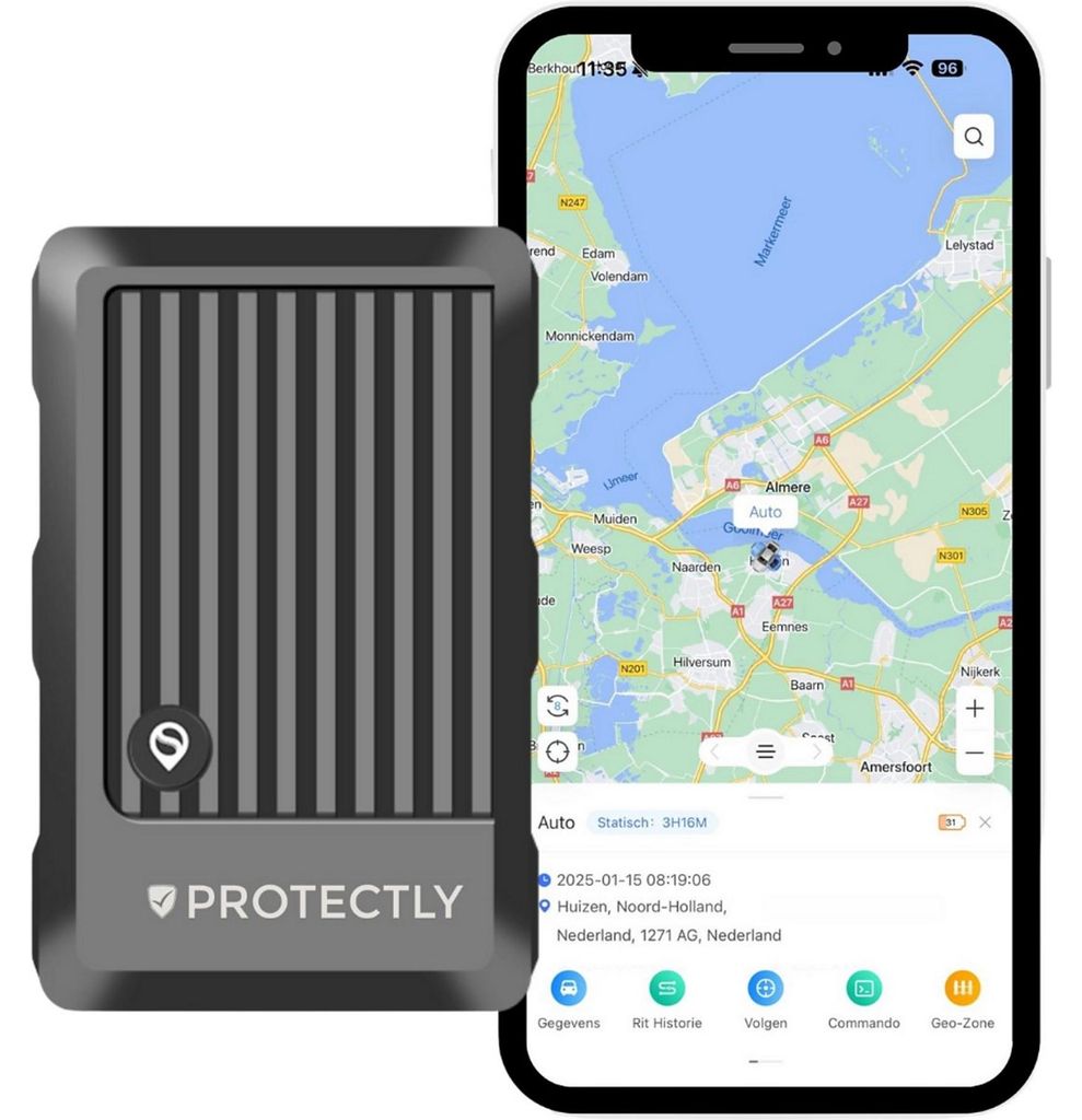 Protectly® GPS Tracker Auto – ohne Abo, 10 Jahre SIM, IP67, Produktbild 