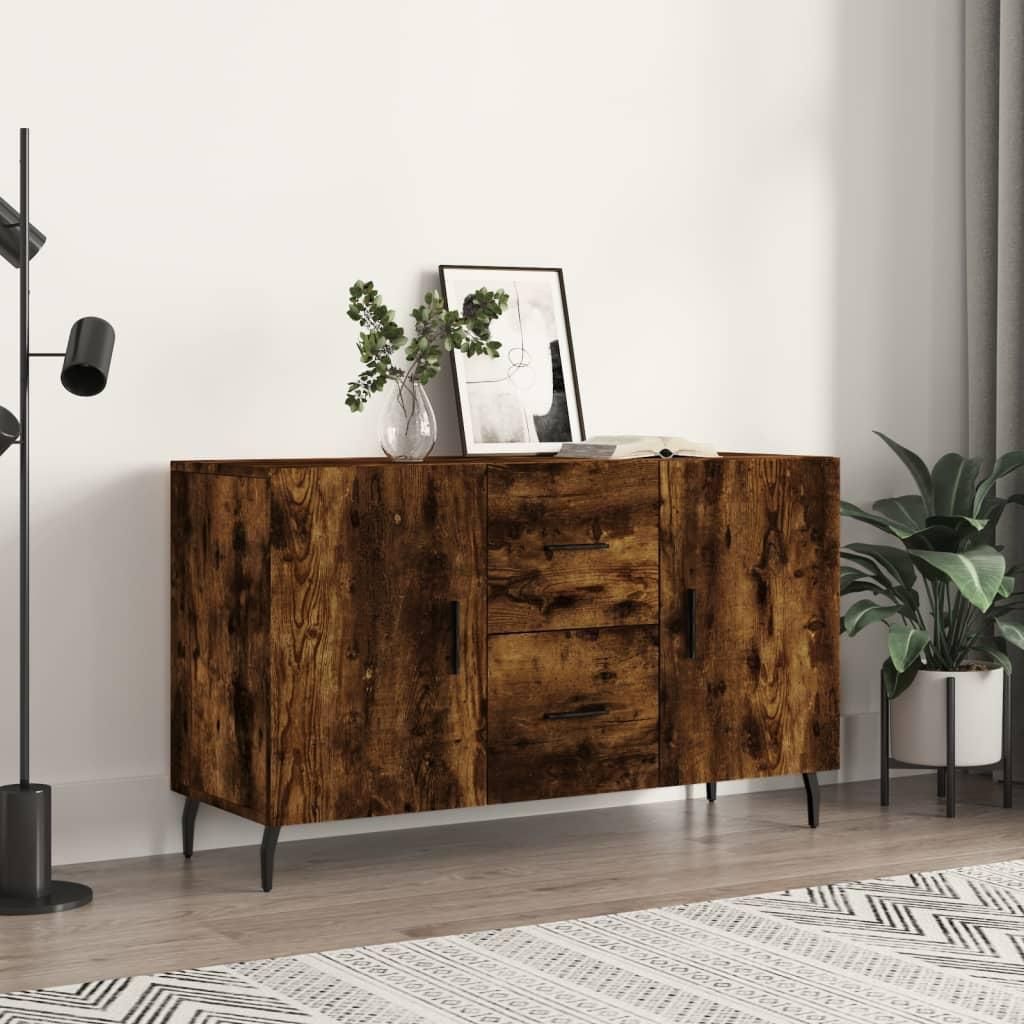 vidaXL Dressoir, gerookt eikenfineer, 100x36x60 cm, Productafbeelding 