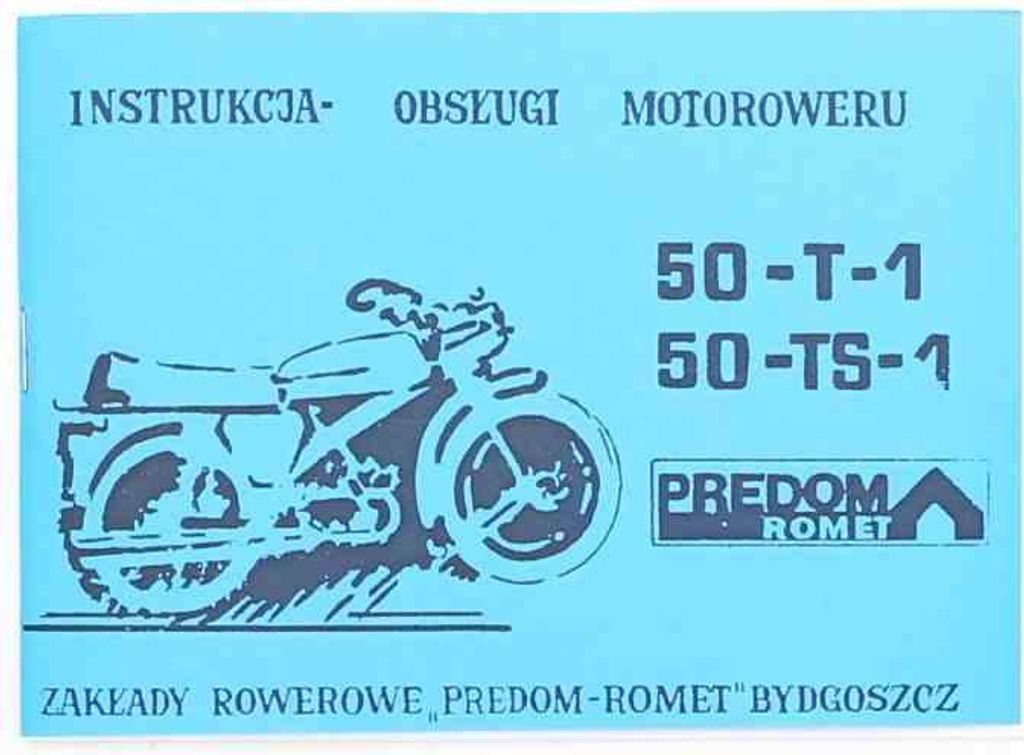 Katalog Betriebsanleitung Romet 50-T-1 50-Ts-1