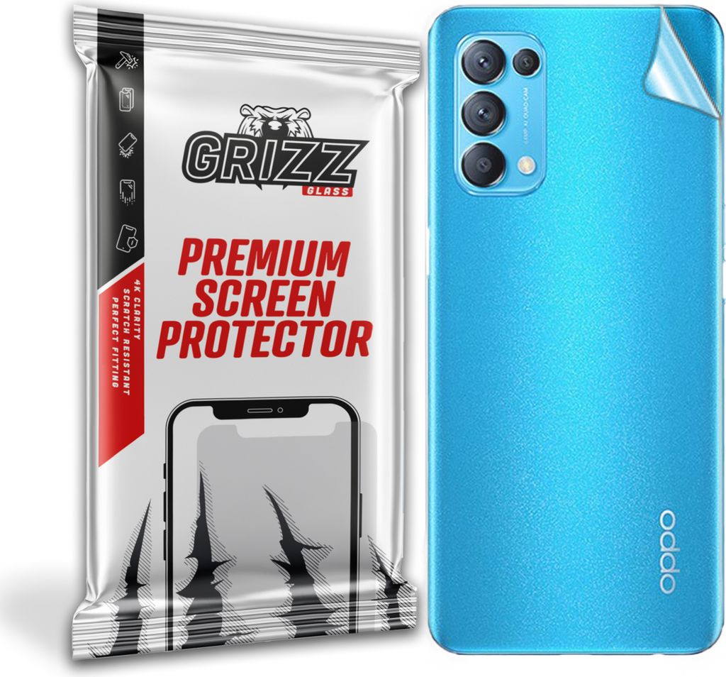 Folie für die Rückseite GrizzGlass SatinSkin für Oppo Reno Produktbild 