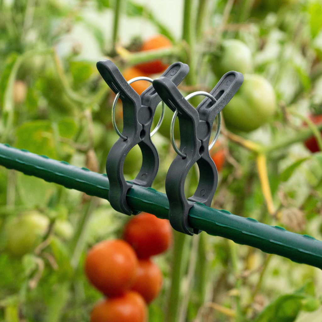 Lot De 50 Attaches De Jardinage En Plastique Noir - Soutien