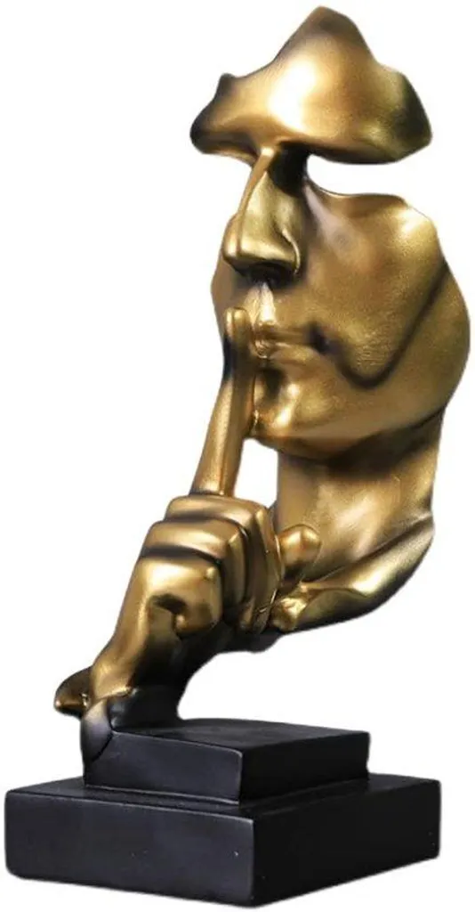 Figurine abstraite dorée : l'objet déco pour dynamiser un salon terne