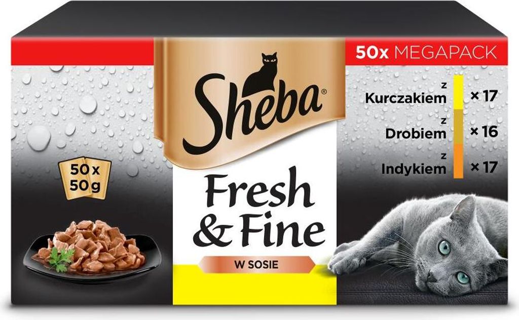 Sheba Fresh & Fine Saszetka 50x50g Zdjęcie produktu 