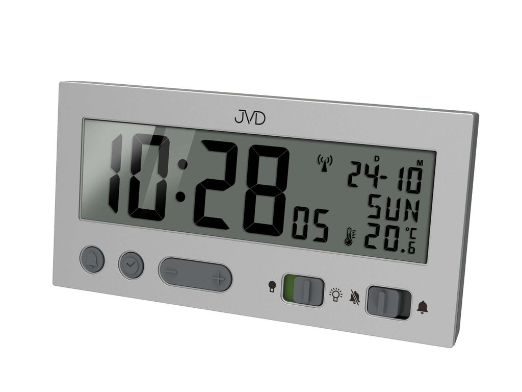 Funkgesteuerter Wecker JVD RB9410.1, 13cm