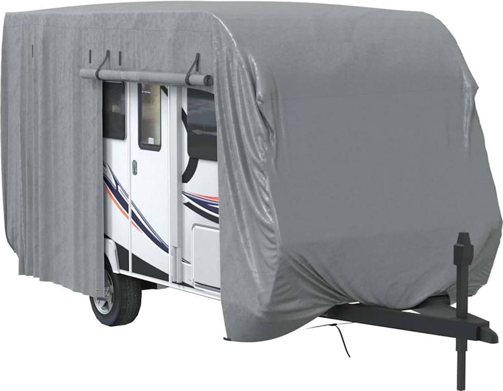 vidaXL Schutzhülle für Wohnwagen Grau 460x250x220 cm Produktbild 