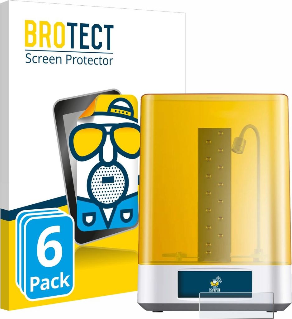 6x BROTECT Schutzfolie für Anycubic Wash & Cure 3 Plus Displayschutz Displayschutzfolie Folie Matt Entspiegelungsfolie