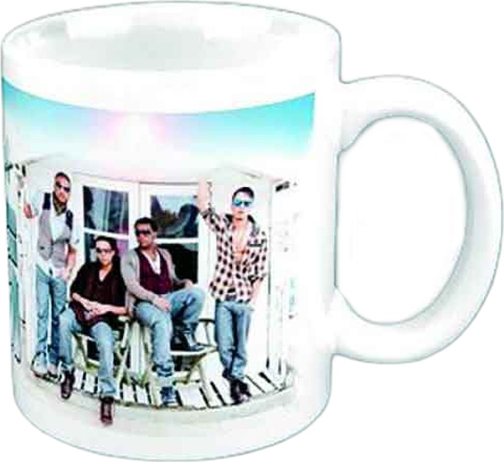 JLS - Kaffeebecher "Beach Hut", Steingut RO13176 (Einheitsgröße) (Bunt)