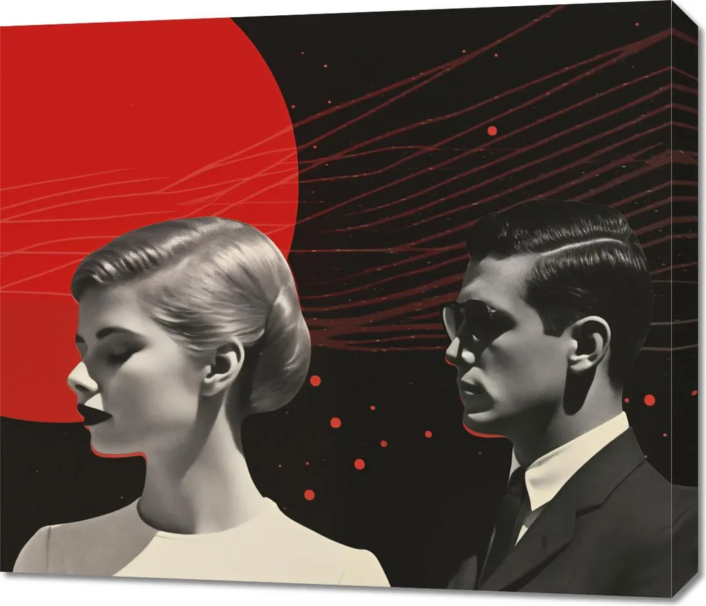 Sublimez vos Murs avec l'Image 70 x 60 cm Futuriste rétro chic Unique