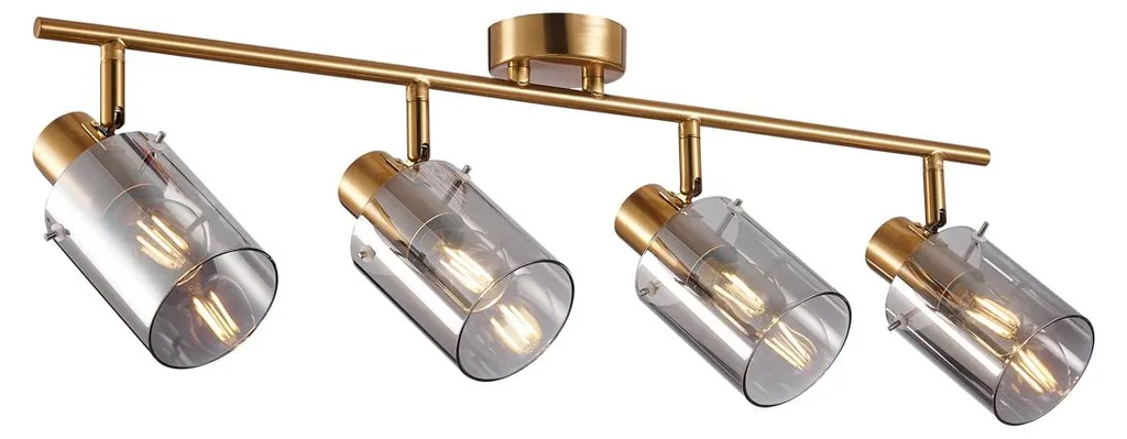 Luminaire de Plafond 4 Spots SARDO Italux pour Salon et Salle à Manger