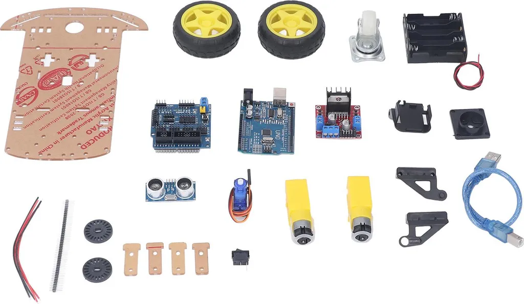 Châssis de Robot Intelligent avec Capteur Ultrason et Moteur Puissant Kit