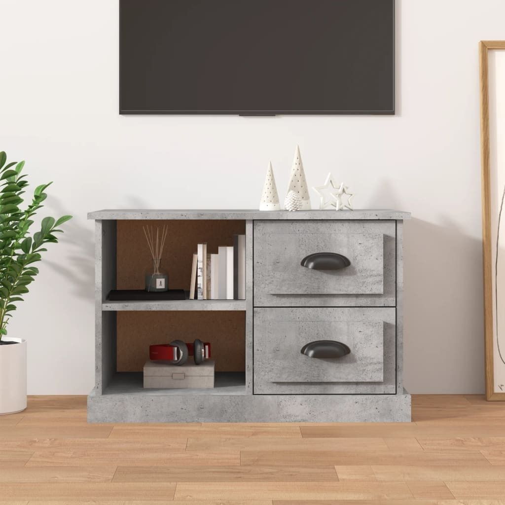Maison Exclusive - TV-Schrank Betongrau 73x35,5x47,5 cm Holzwerkstoff