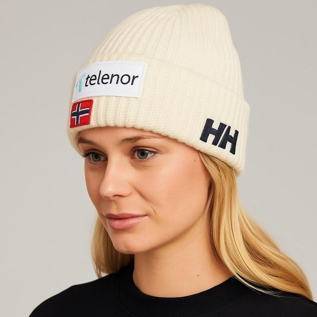 Helly Hansen Berretto a coste morbide bianco neve - UNI Immagine del prodotto 