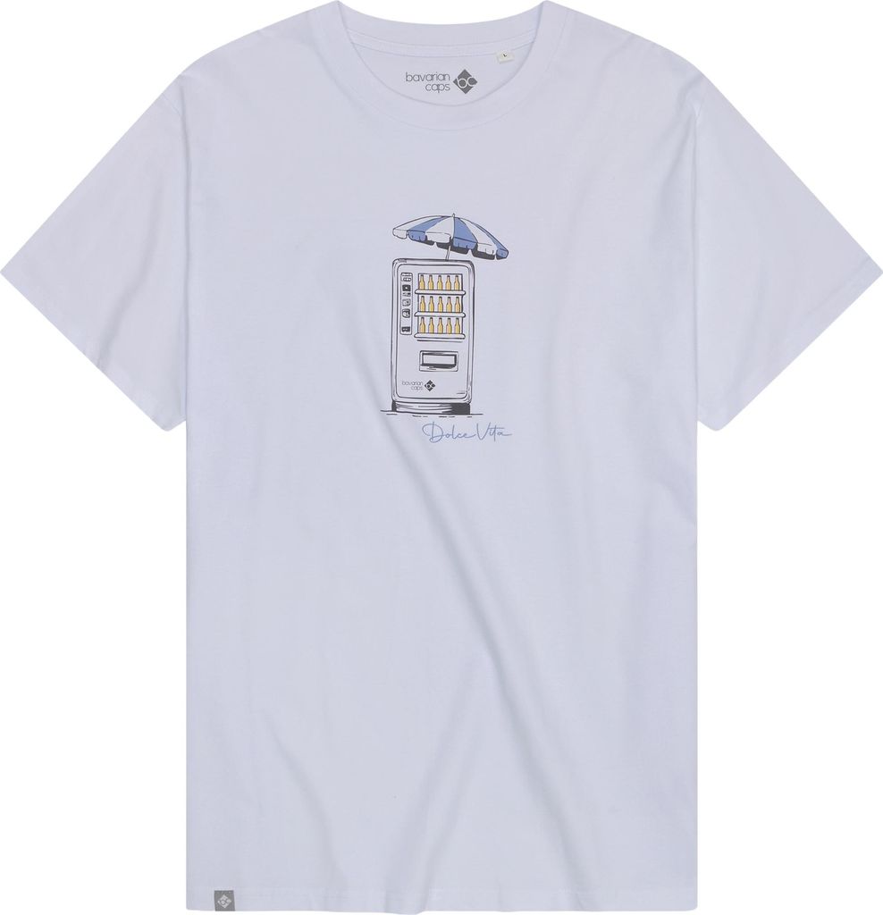 Bavarian Caps T-Shirt , Bierautomat Weiß, M