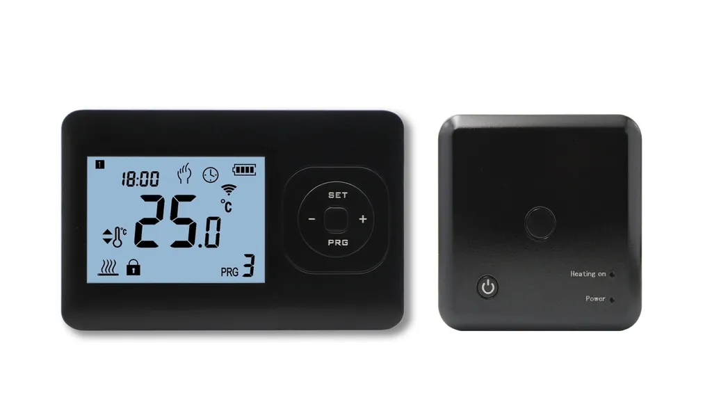Thermostat Programmable Noir QH Basic - Installation en Saillie Facile