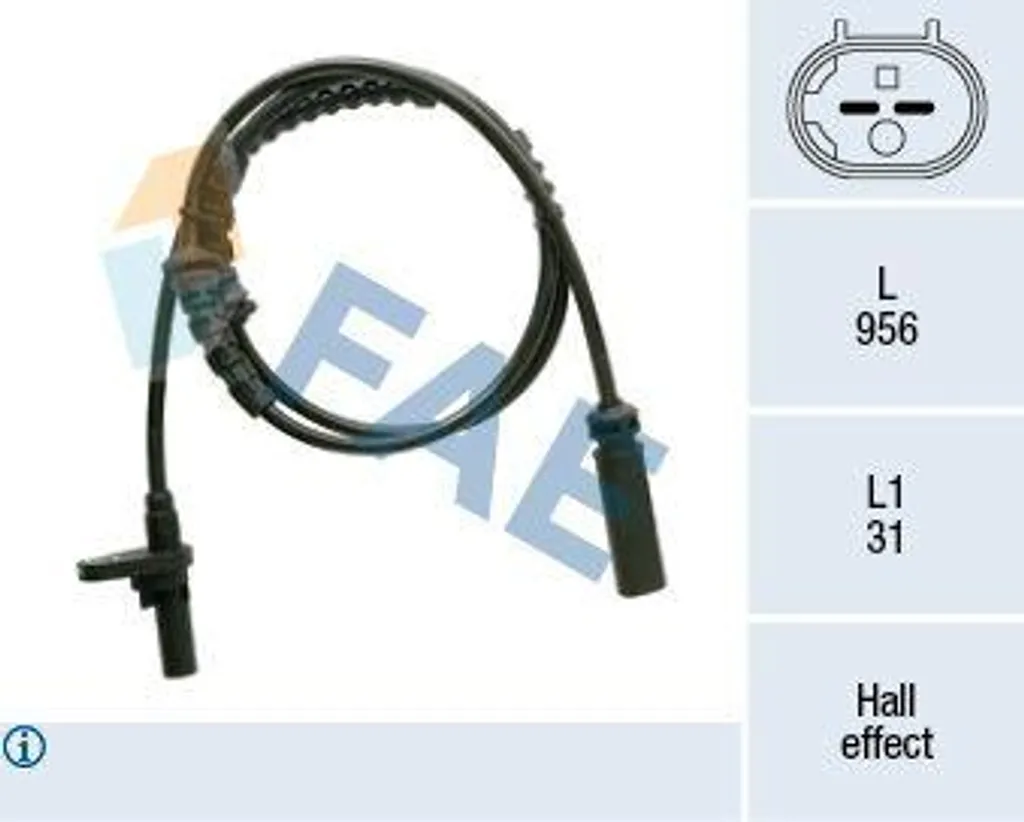 Capteur de vitesse FAE 78361 pour éteindre le voyant ABS BMW F06