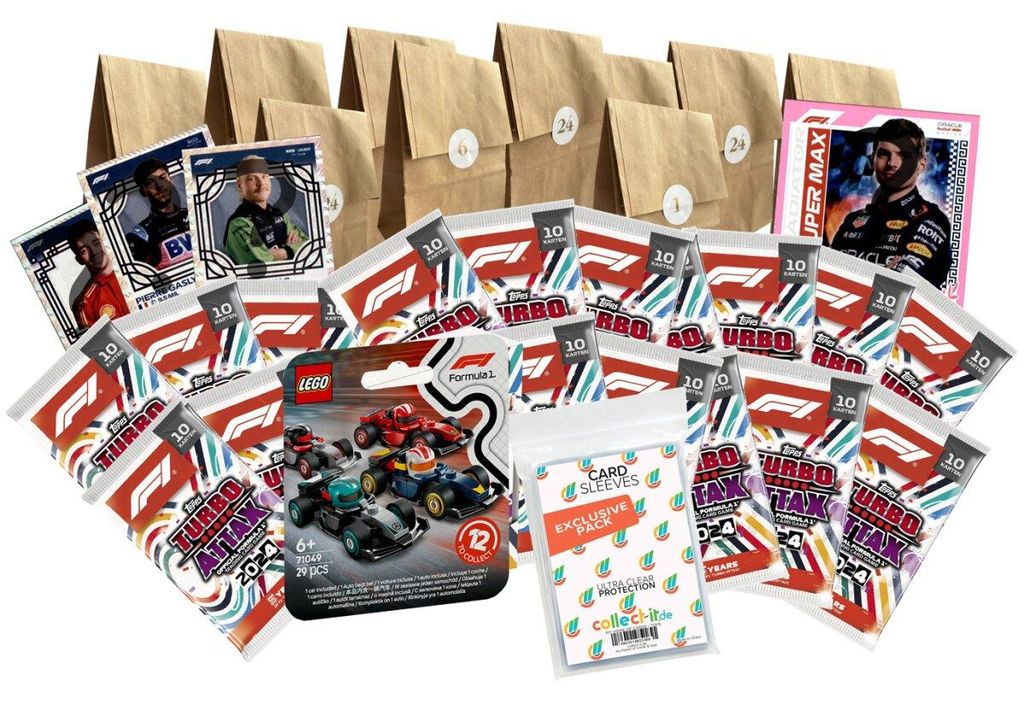 Topps - Turbo Attax Formel 1 2024 - Der Adventskalender 2024 - 24 tolle Überraschungen