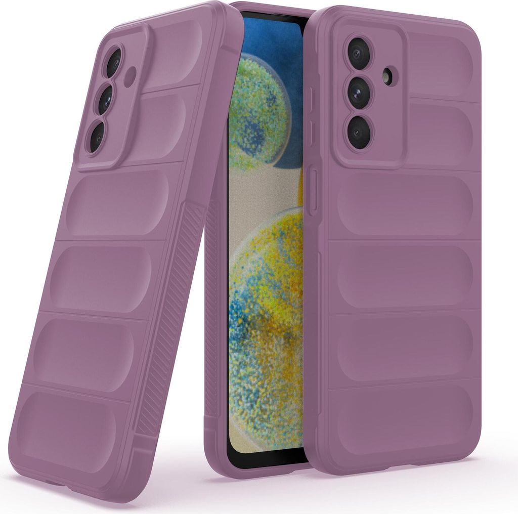 Handy Hülle für Samsung Galaxy A26 5G Grip Case Cover Schutzhülle Softgrip Farbe: Violett