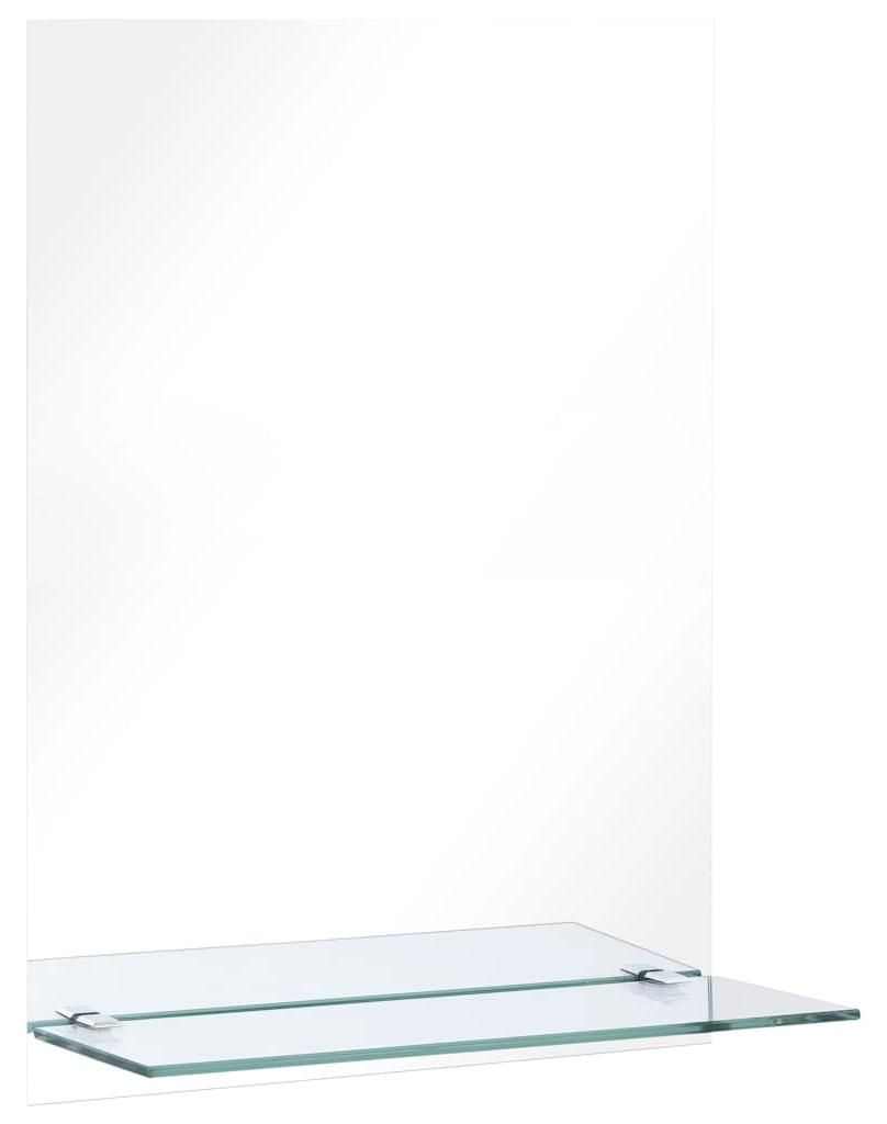 vidaXL Specchio da parete con mensola 40×60 cm in vetro Immagine del prodotto 