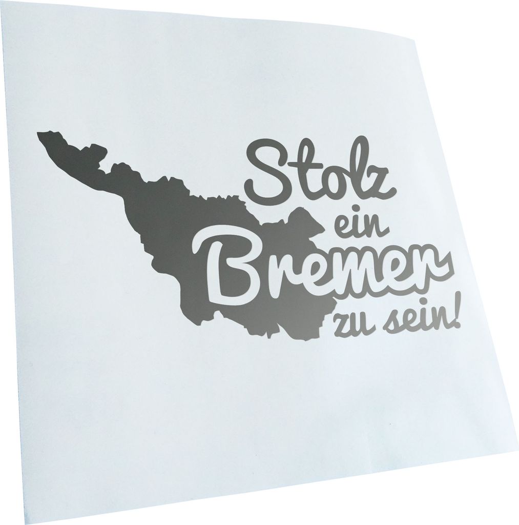 Kiwistar - Autoaufkleber - Bremen Bremer Stolz - Goldchrom - 20x10cm - Aufkleber für Auto, Laptop, Fahrrad, LKW, Motorrad mehrfarbig JDM Decal Racing