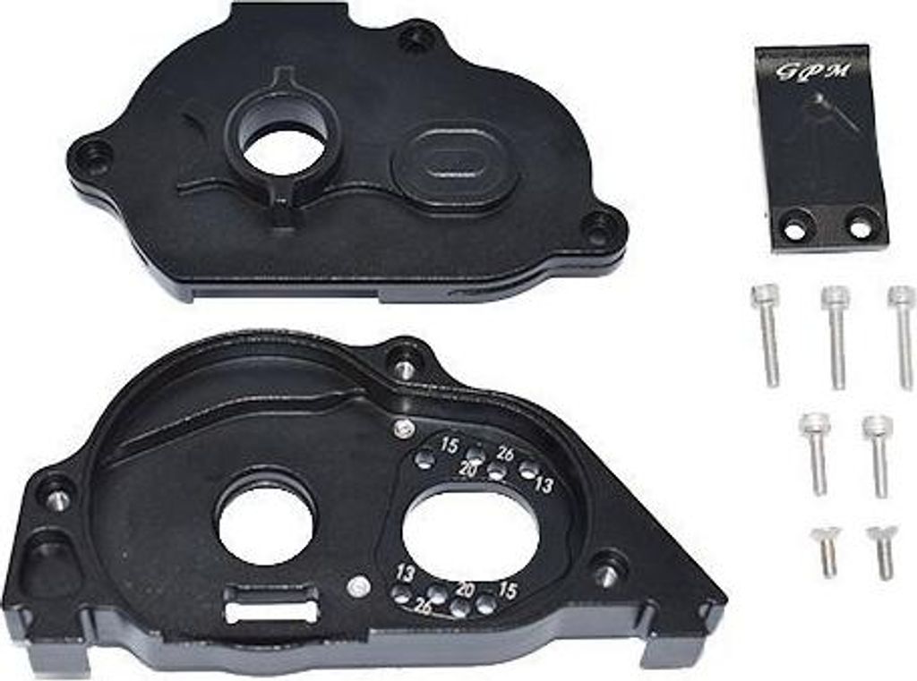 Aluminium Motorbefestigung mit Abdeckung schwarz GPMMAKS038BK