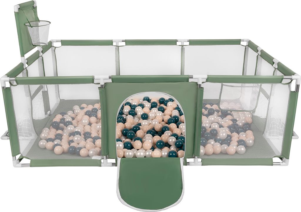 Selonis Laufstall Baby Großer Spielplatz Mit 100 Bälle Produktbild 