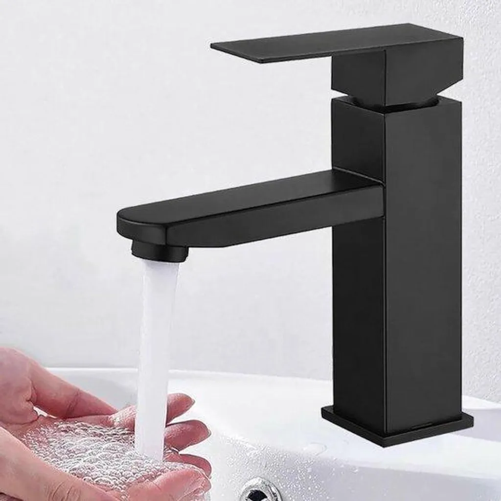 Mitigeur inox noir anti-calcaire pour évier de cuisine - Fini sans traces