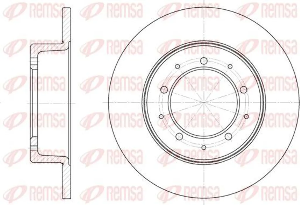 Disque de frein REMSA 6333.00 OE 571912 pour Discovery et Defender