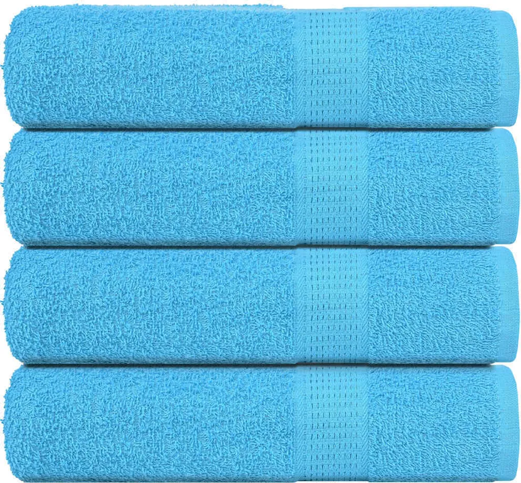 Asciugamani FROGN 4 pezzi turchese 50x100 cm 360 g/m²