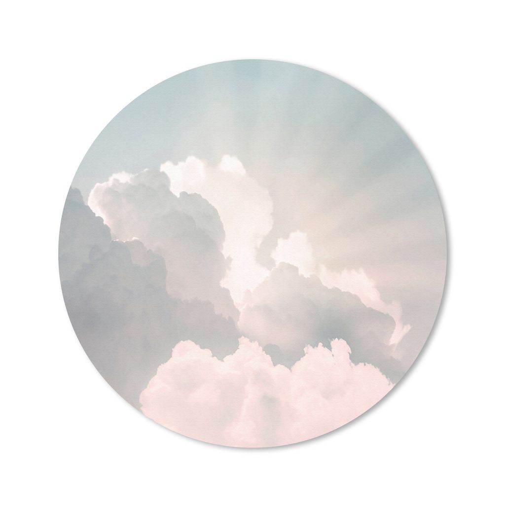 MuchoWow Mauspad Mousepad Himmel - Wolken - Sonne - Natur 50x50 cm - Mousepads - Maus Mat - Pad - Mausunterlage - Vinyl