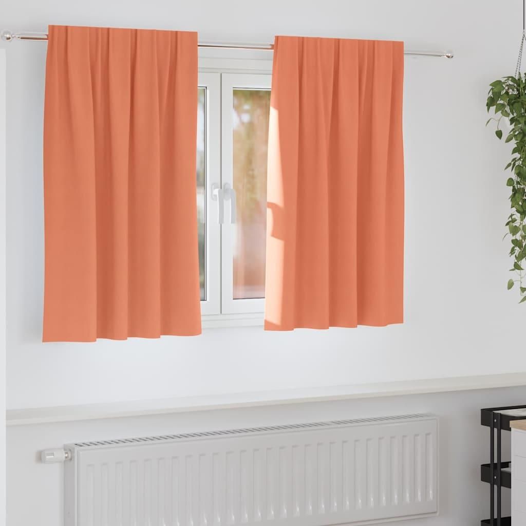 Verdunkelungs-Vorhänge mit Ringen 2 pcs Terrakotta 140 x 140 cm