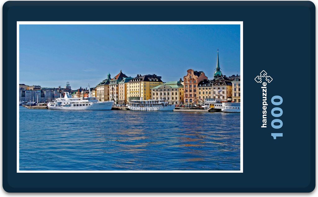 hansepuzzle 10139 - Stockholm Puzzle, 1000 Teile, Natur, 60,0 x 46,0cm mit hochwertiger Aufbewahrung, Kartonbox und wiederverschließbarem Beutel
