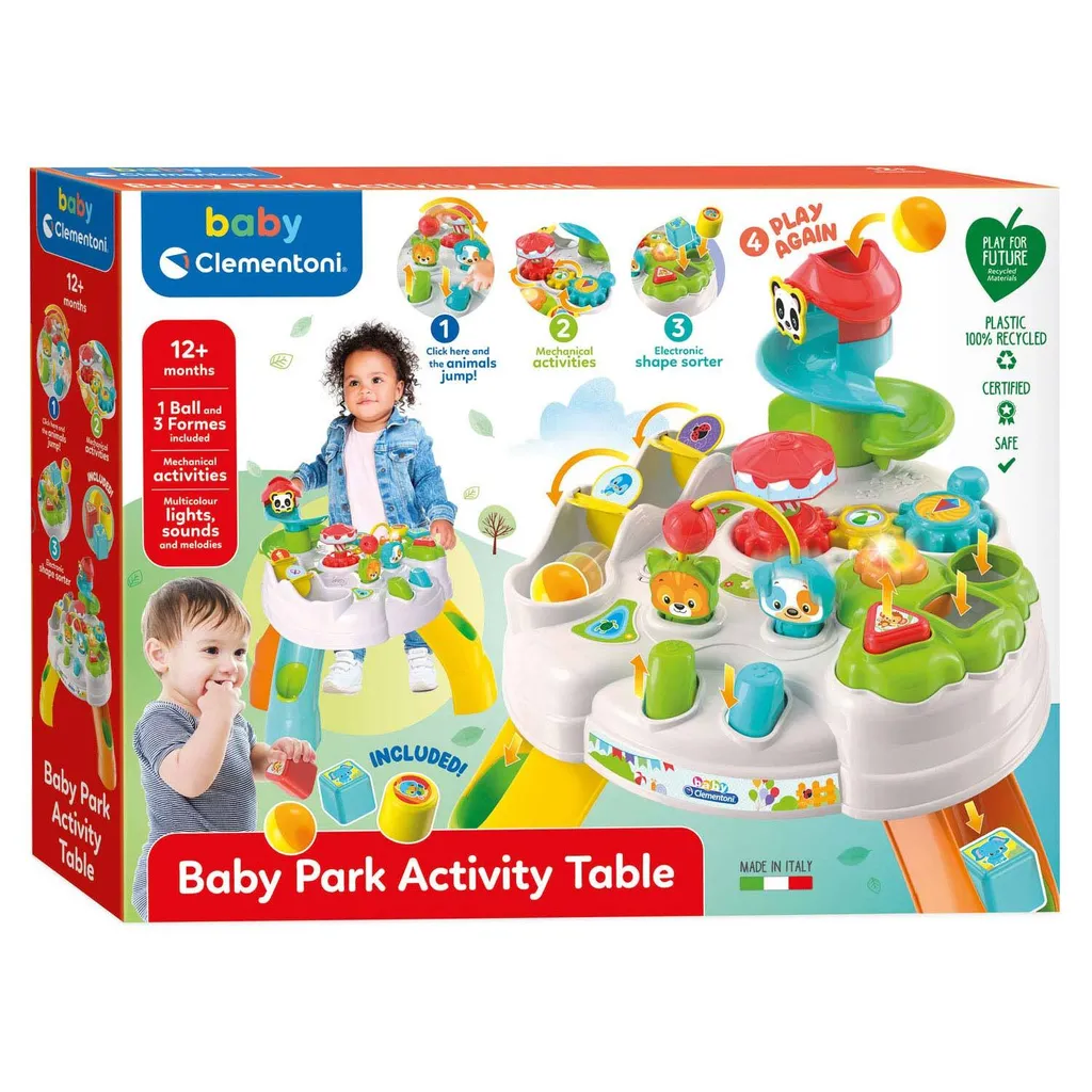 Clementoni Baby Table d'activités interactive et table d'éveil premier âge