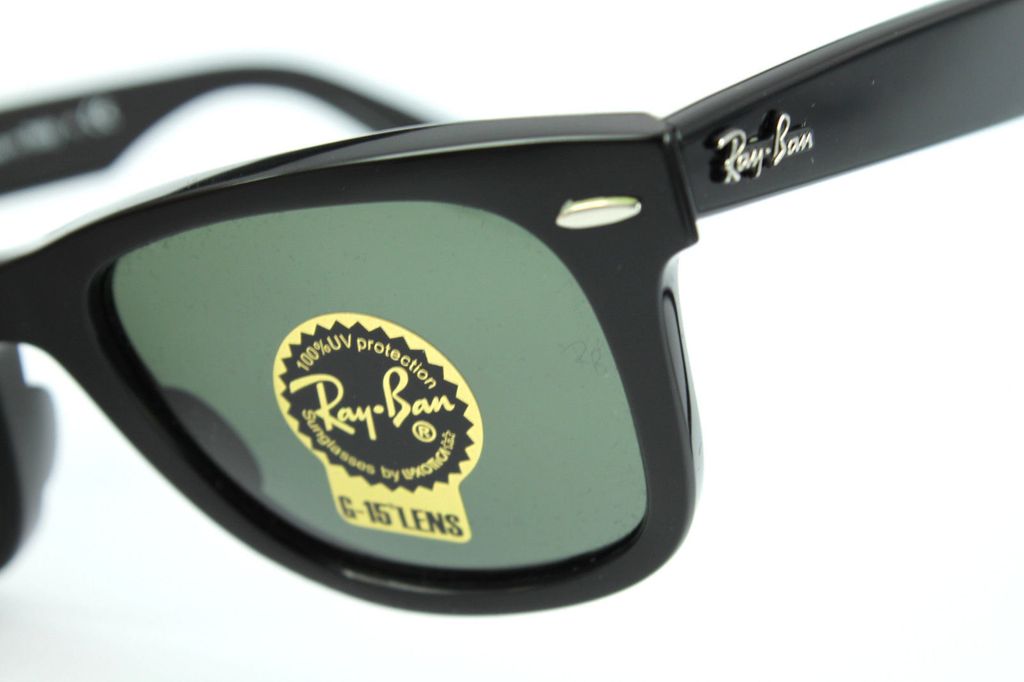 Ray-Ban Herren Sonnenbrille Wayfarer Original Black Iconic Produktbild 9