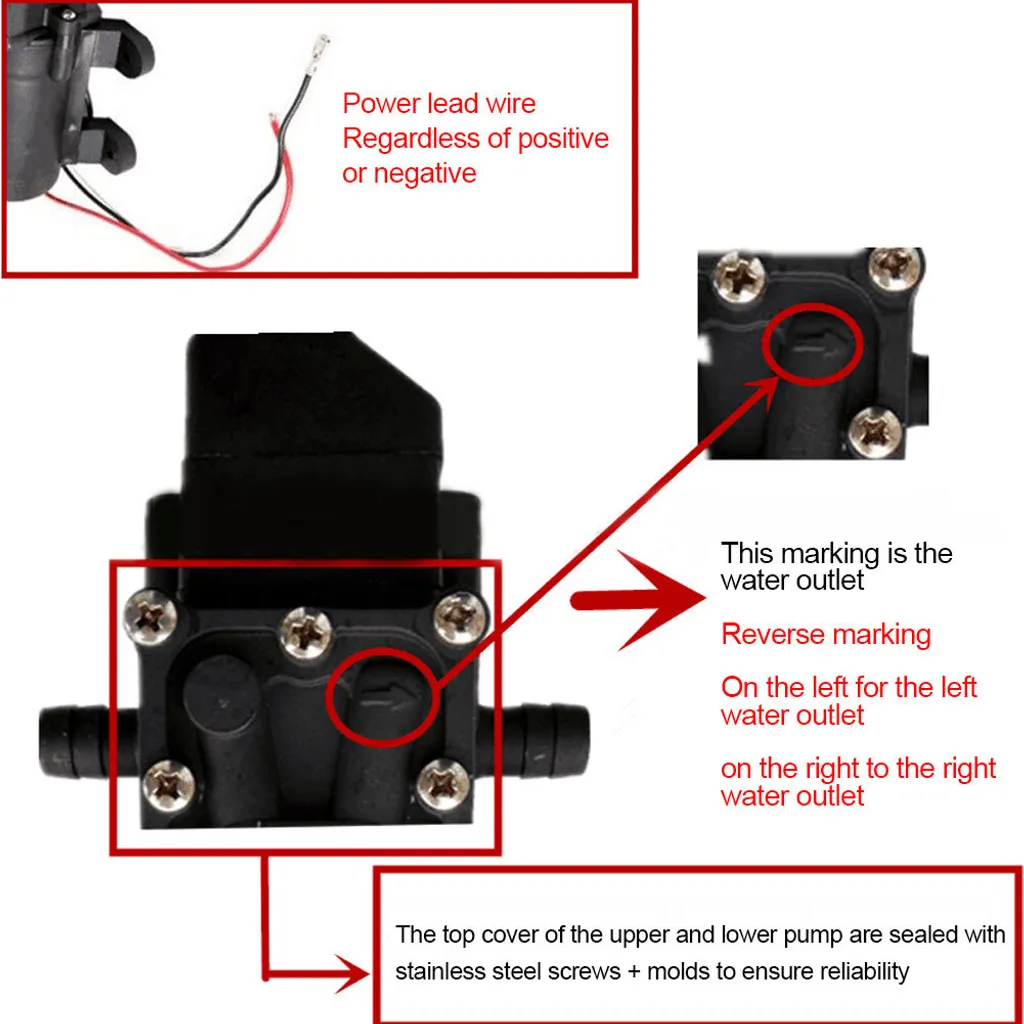 Pompe à membrane 12V 120W : finissez-en avec le manque de pression d'eau - 7