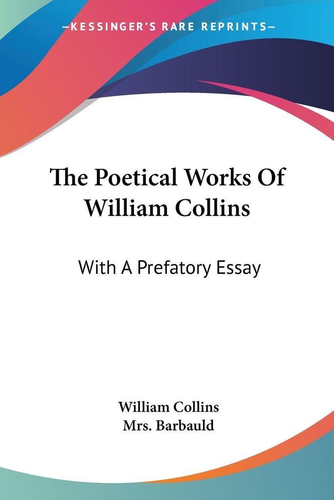 The Poetical Works Of William Collins