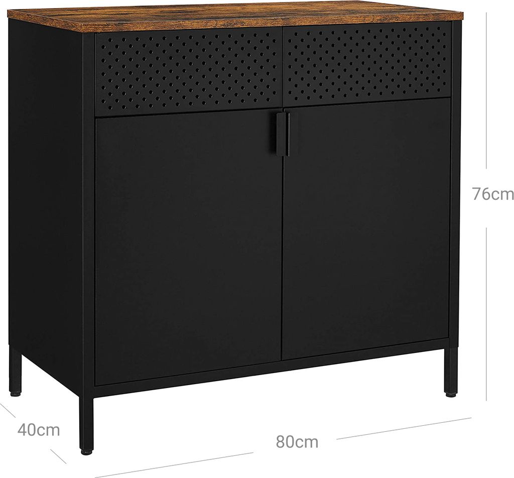 Artenat Komoda Leyla, 80 cm, černá Obrázek produktu 20