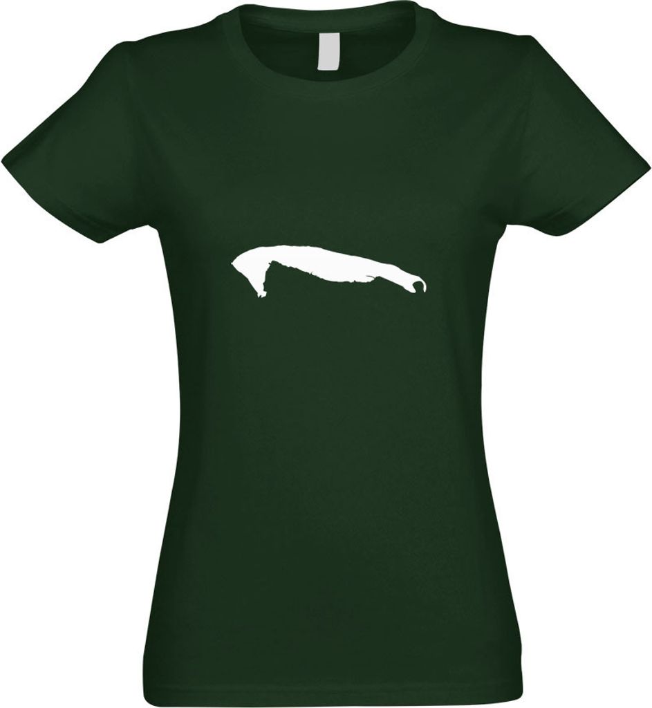 Kiwistar - T-Shirt tailliert - Damen - flaschengrün - Wangerooge - Deutschland - Insel - mit Motiv Bedruckt - Funshirt Design - Sport - Freizeit -...