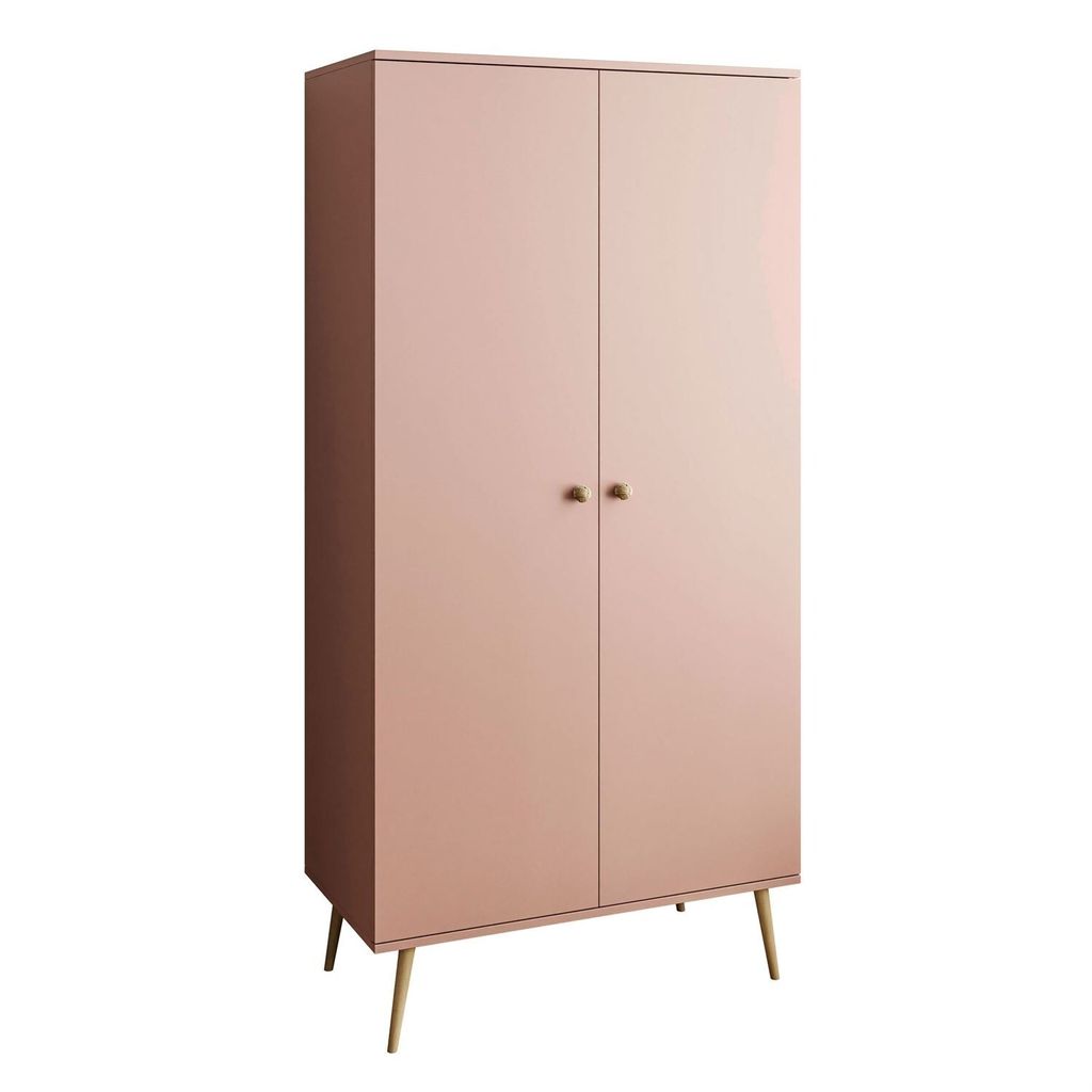 Zweitüriger Kleiderschrank HARMONY Natürlich Rosa, Produktbild 