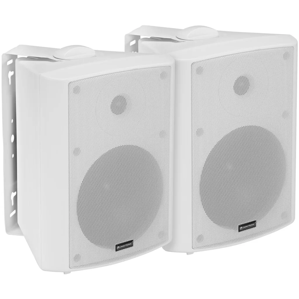 Pack enceintes OMNITRONIC ALP-6A blanc pour home studio et mixage audio