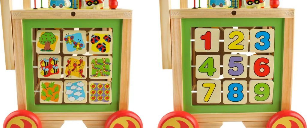 Trotteur Bébé en Bois et Poussette de Marche Chariot Mobile de Jeu - 11