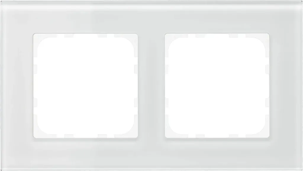 Solution de Finition Double MDT KNX Verre Blanc pour Maison Connectée