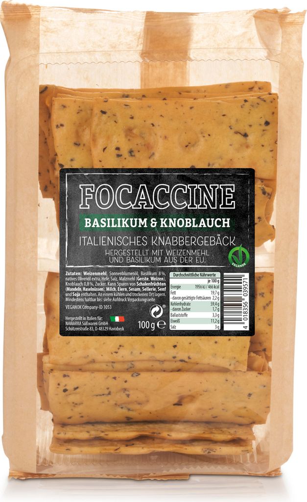 Focaccine Basilikum & Knoblauch Produktbild 