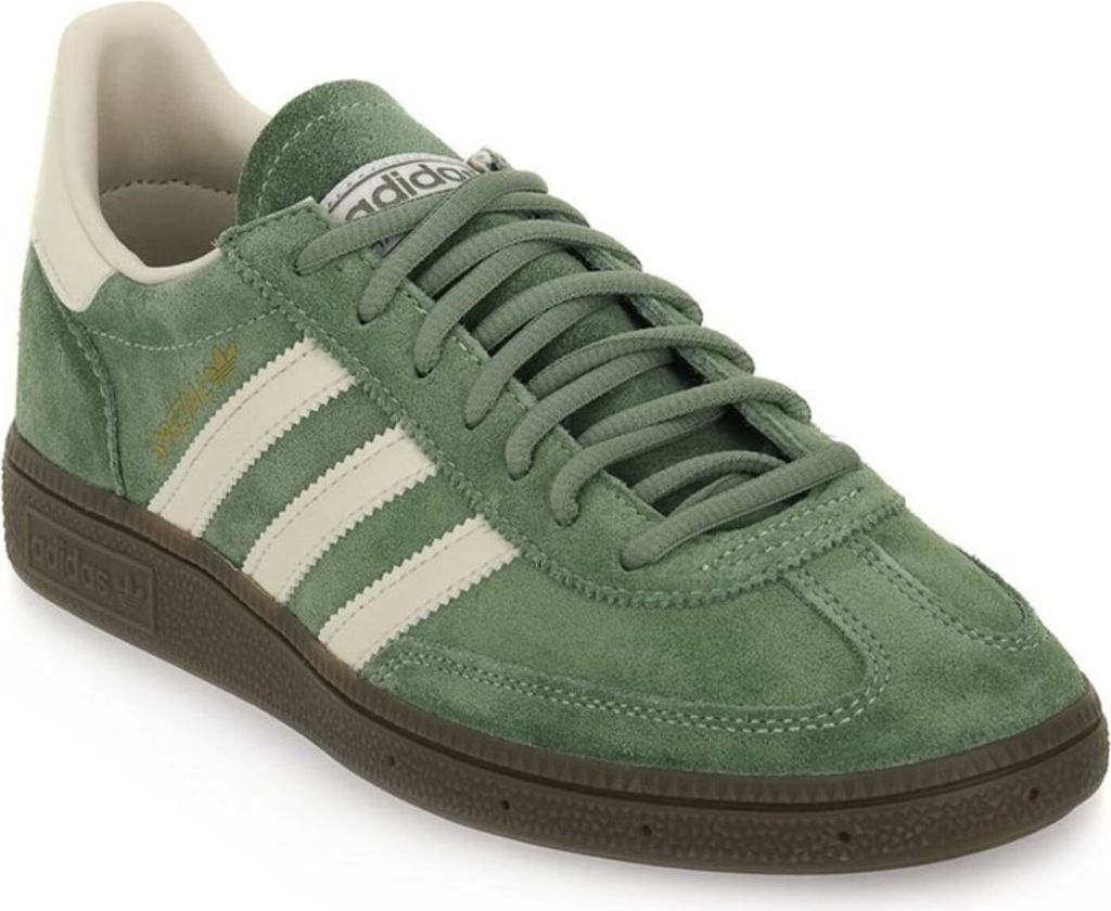 Adidas Handball Spezia mit Gummisohle und Solar Syn Overlay Herren Wildleder Sneaker in Grün – 6.5 UK - 40 EU - 7 US / Green