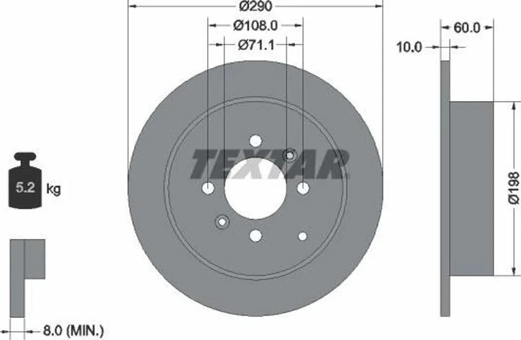 Disque de frein TEXTAR 92080703 : Fini les vibrations sur votre 406 !