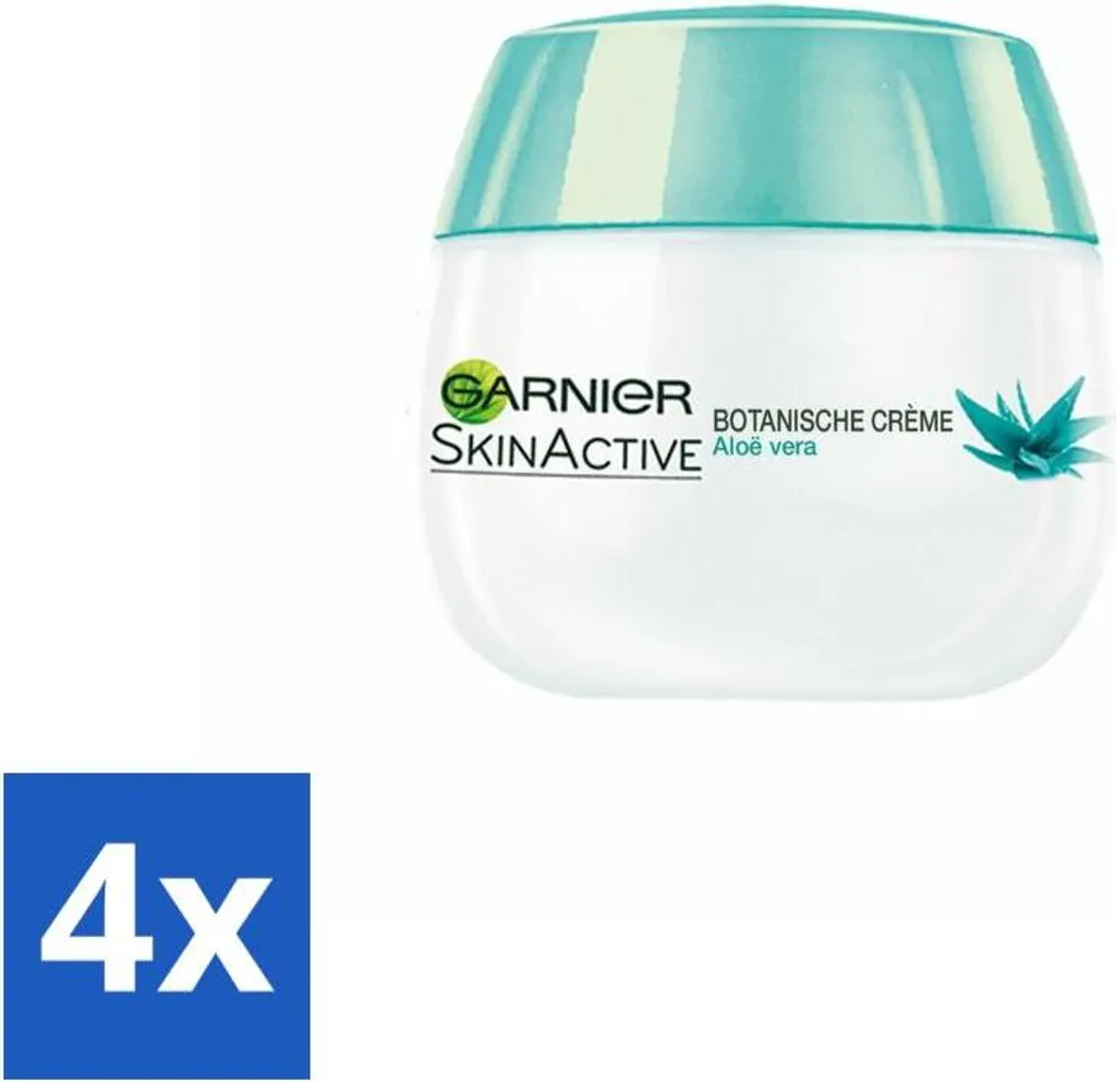 Crème de Jour Botanique Aloe Vera Garnier SkinActive Pack de 4 Pots 50ml