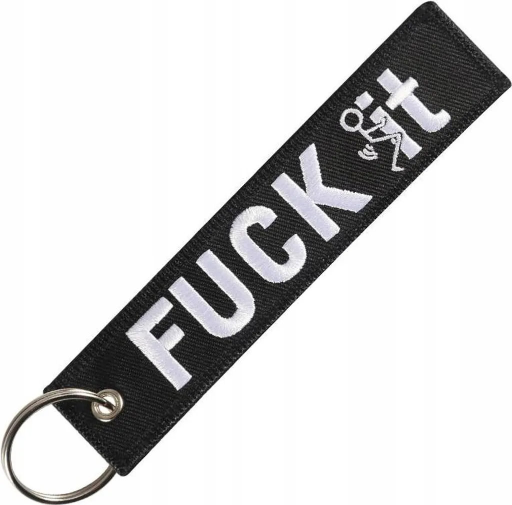 Anello Portachiavi Design FUCK IT - Accessorio Urban Regalo Originale