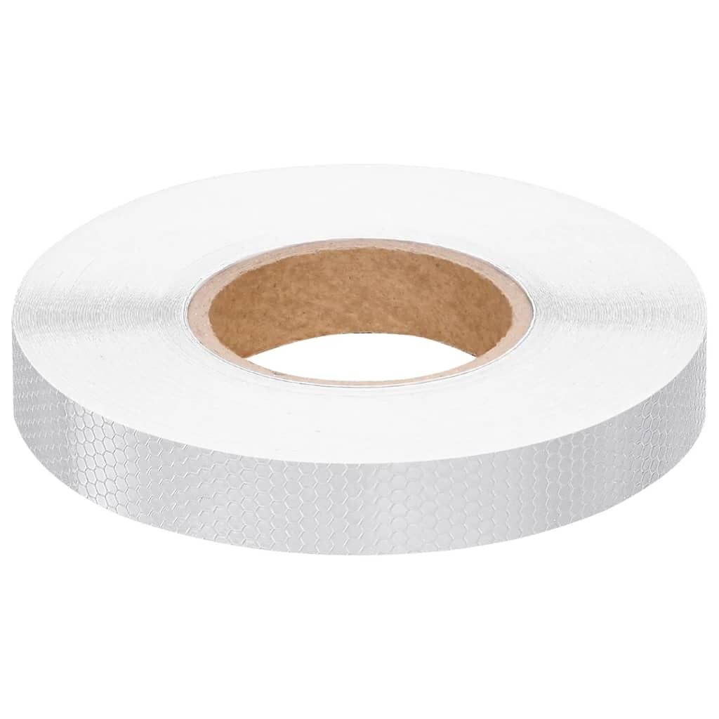 vidaXL Taśma odblaskowa biała 2,5 cmx50 m PVC Zdjęcie produktu 