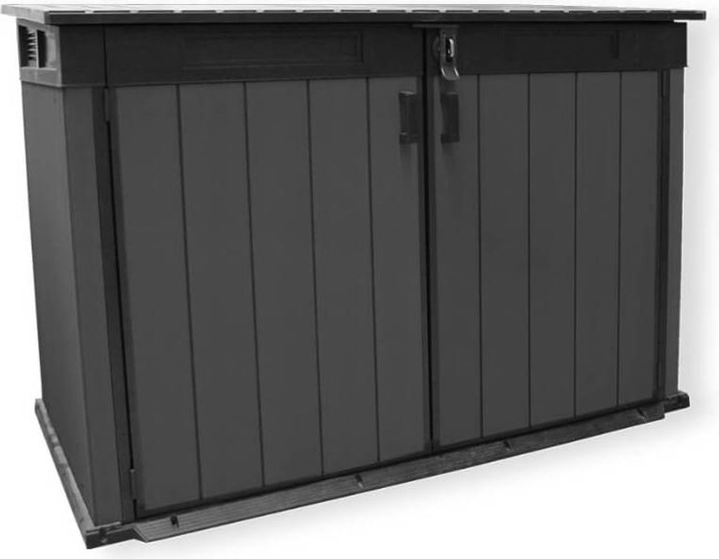 TrendPool Technikbox Classic XL in Holzoptik dunkelgrau